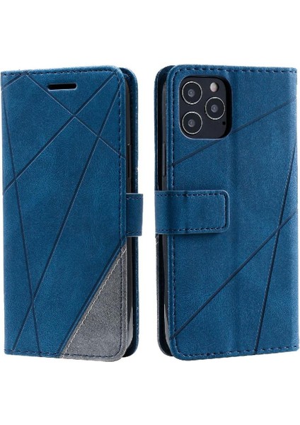 IPhone 12 Için Kılıf Pro Max Kart Tutucu Kickstand Cüzdan Flip Folio Pu (Yurt Dışından)
