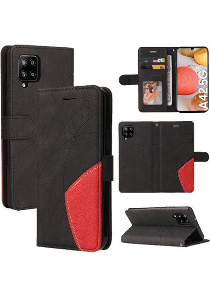 Kart Yuvası Standı ile Samsung Galaxy Case 5g Için Kılıf Pu Deri Flip Folio (Yurt Dışından) modelleri