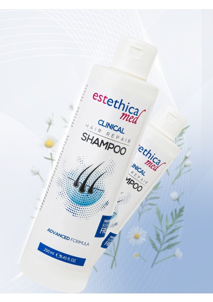 Estethicamed Saç Dökülmelerine Karşı Şampuan - 3 Adet X 250 Ml - Kepek Karşıtı Ve Nemlendirici Etki