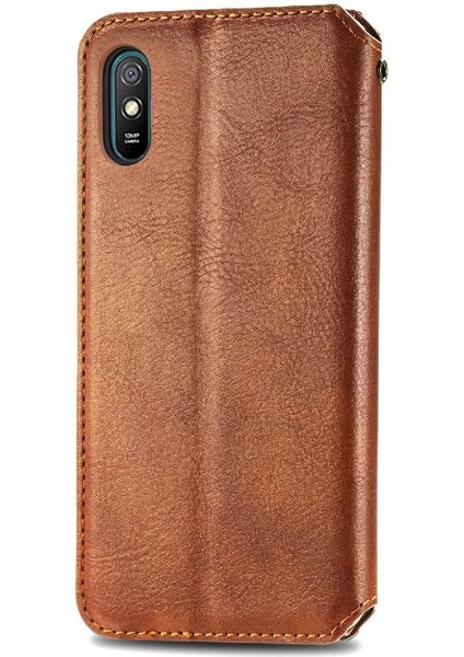 Xıaomı Redmi 9A Deri Kılıf Zarif Iş Cüzdan Fonksiyonu (Yurt Dışından)