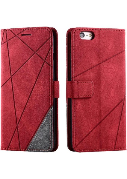 IPhone 6 Için Kılıf Artı/6s Artı Manyetik Pu Deri Kart Tutucu Kickstand (Yurt Dışından)
