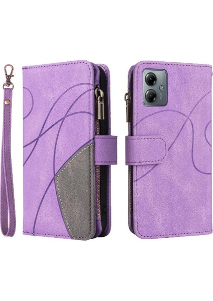 Motorola Moto G14 4g Dokuz Kart Yuvaları Kickstand Koruyucu Fermuar (Yurt Dışından)