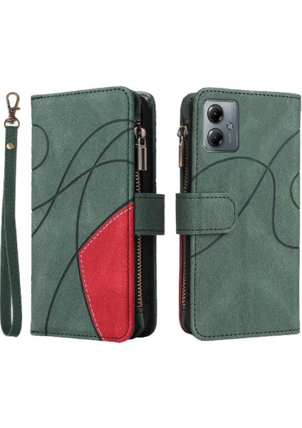 Motorola Moto G14 4g Dokuz Kart Yuvaları Kickstand Koruyucu Fermuar (Yurt Dışından)