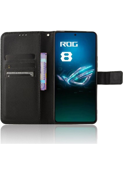 Asus Rog Telefon 8 Kart Tutucu Kapak Manyetik Cüzdan Kickstand Için Kılıf (Yurt Dışından)