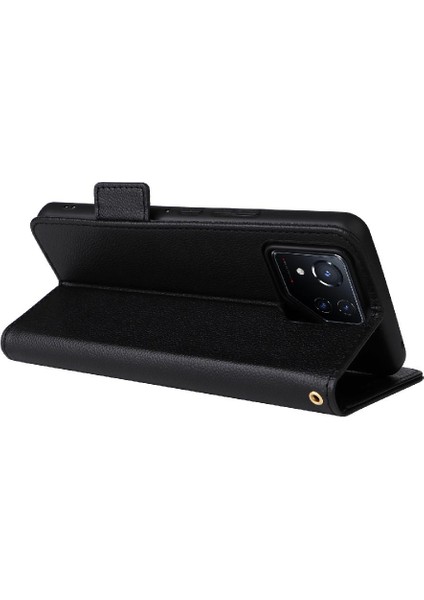 Asus Rog Telefon 8 Pu Deri Yan Toka Cüzdan Manyetik Kart (Yurt Dışından)