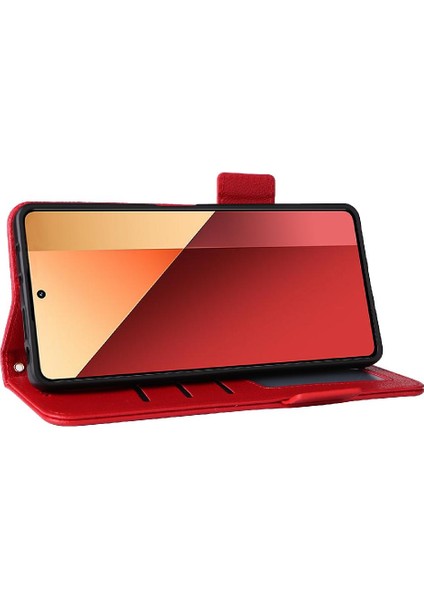 Xiaomi Redmi Için Not 13 Pro 4g Yan Toka Cüzdan Pu Deri Kart (Yurt Dışından)