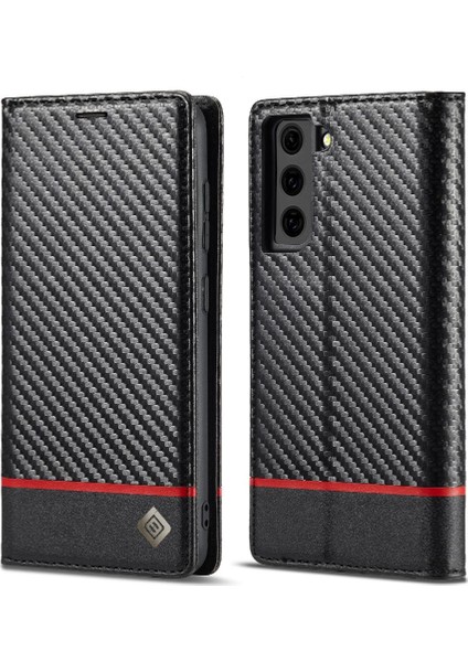 Samsung Galaxy S21 Manyetik Karbon Fiber Tam Koruma Için Kılıf (Yurt Dışından) modelleri