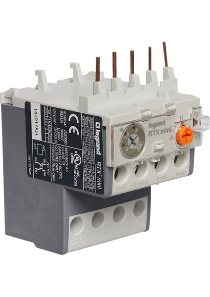 Ctx³ 3p Mini Kontaktör Için Termik Röle 1na+1nk 9A 417090