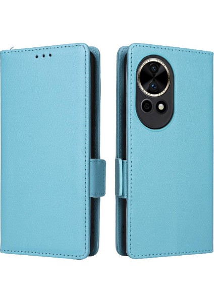 Huawei Nova 12 Için Kılıf Ultra Yan Toka Manyetik Pu Deri Kart Yuvaları (Yurt Dışından)