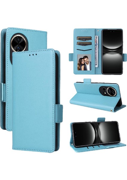 Huawei Nova 12 Için Kılıf Ultra Yan Toka Manyetik Pu Deri Kart Yuvaları (Yurt Dışından) fiyatları