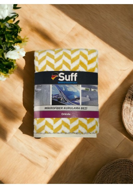 Mikrofiber Kurulama Bezi Temizlik Bezi Havlusu Alman Kalitesi Suff 1 Adet 70X50 Orkide Gri Suff