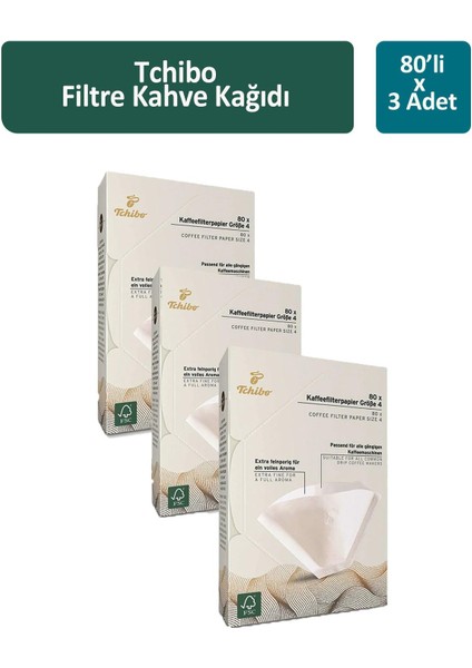 Filtre Kahve  Kağıdı 80 Li x 3 Adet