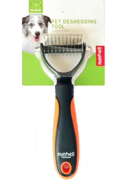 Professional Çift Taraflı Tüy Kıtık Açıcı Köpek Tarağı 17 cm