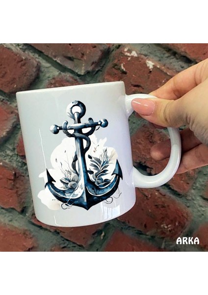 Size Özel Denzici Çapası Seramik Baskılı Kupa Bardaklar fiyatları