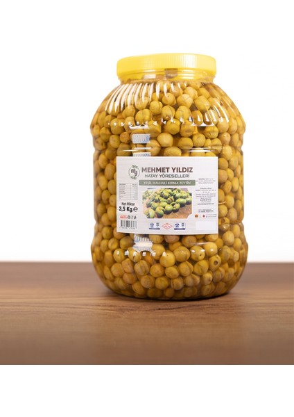 Yeşil Halhali Kırma Zeytin 3.5 kg