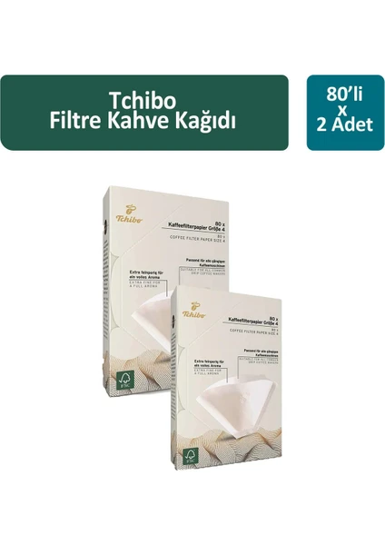 Filtre Kahve  Kağıdı 80 Li x 2 Adet