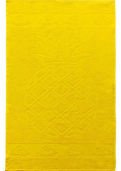 Ananas Desenli 6 Lı Havlu Seti 30 x 50 cm Açık Sarı Pamuk fiyatları
