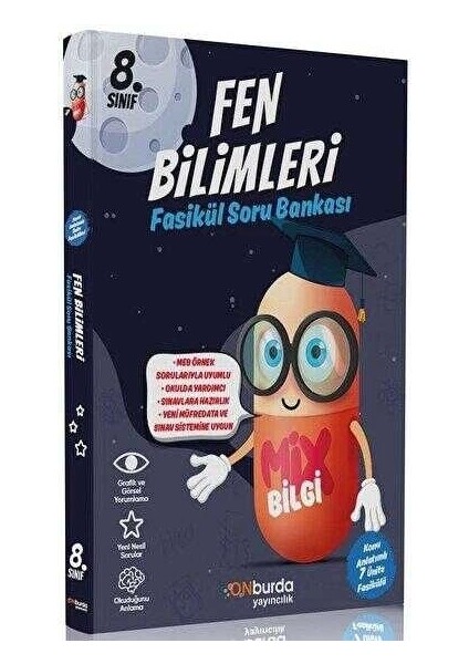 Onburda Yayınları 8. Sınıf Mix Bilgi Fen Bilimleri Konu Özetli Fasikül Soru Bankası