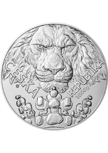 Czech Lion 2023 1 Kilogram 1000 Gram Gümüş Sikke Coin (999)