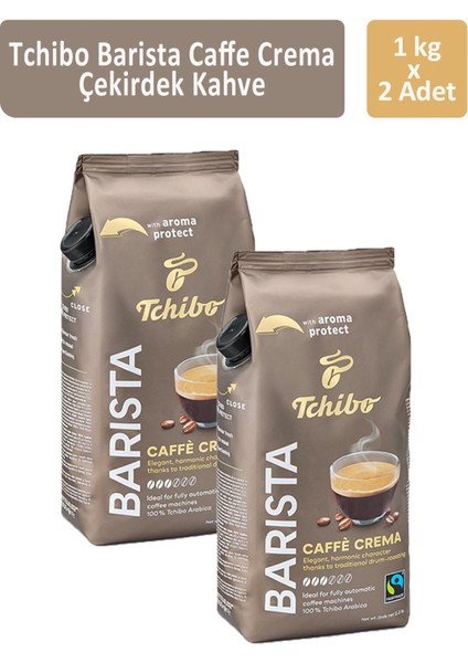 Barista Caffè Crema Çekirdek Kahve 1000 gr x 2 Adet