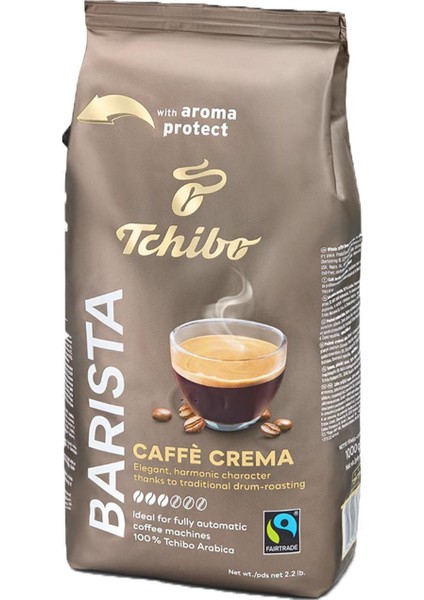 Barista Caffè Crema Çekirdek Kahve 1000 gr x 2 Adet