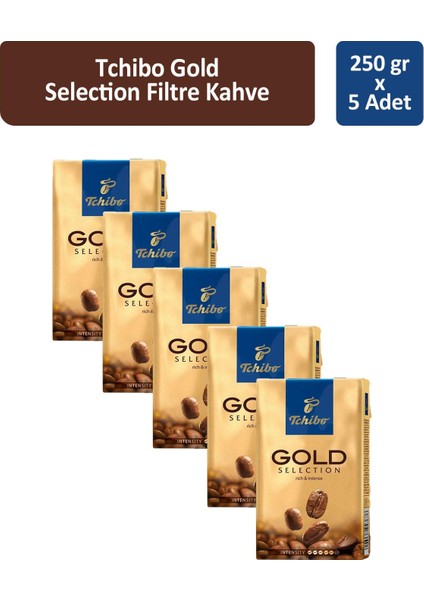 Gold Selection Filtre Kahve 250 gr x 5 Adet