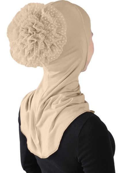 Topuzlu Büyük Hijab modelleri