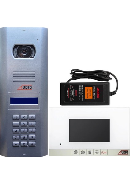 Audio 12 Daire 1198B 4.3 Inç Görüntülü Diafon