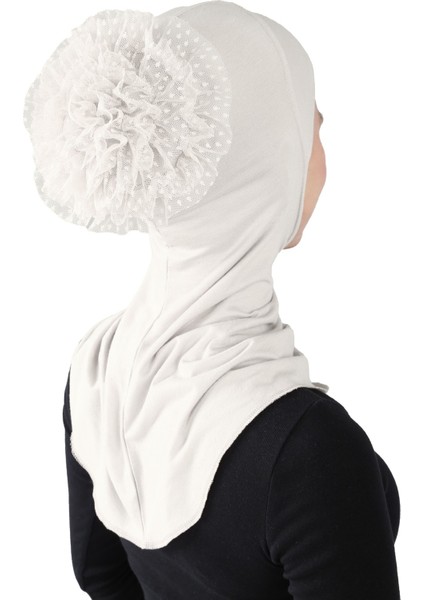 Topuzlu Büyük Hijab modelleri