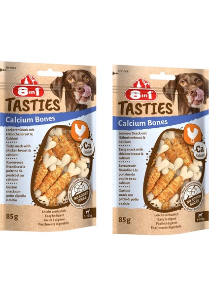 Tasties Calcium Bones Tavuk Sargılı Kemik Köpek Ödülü 85 Gr. x 2 Adet