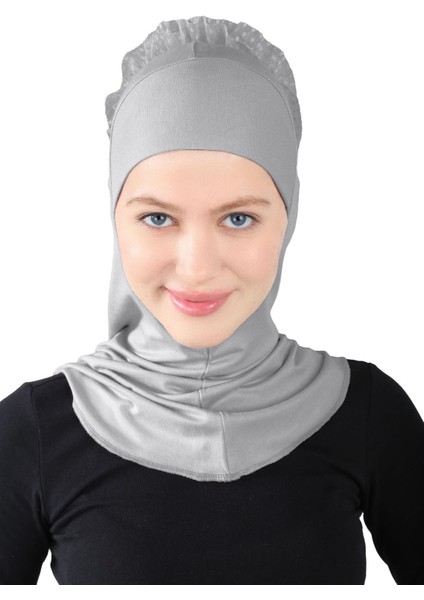 Topuzlu Büyük Hijab modelleri