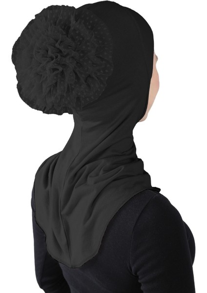 Topuzlu Büyük Hijab modelleri
