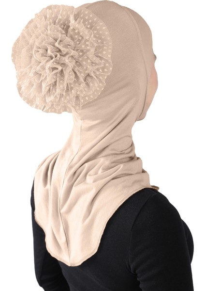 Topuzlu Büyük Hijab modelleri