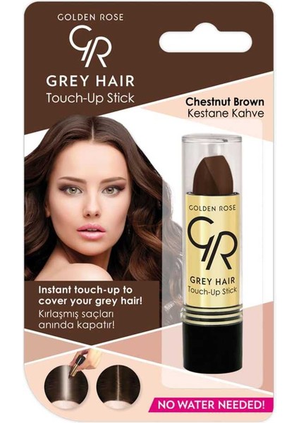 Grey Hair Touch-Up Stick No:07 Chestnut Brown - Saç Beyazlarını Kapatan Stick - 8691190069391