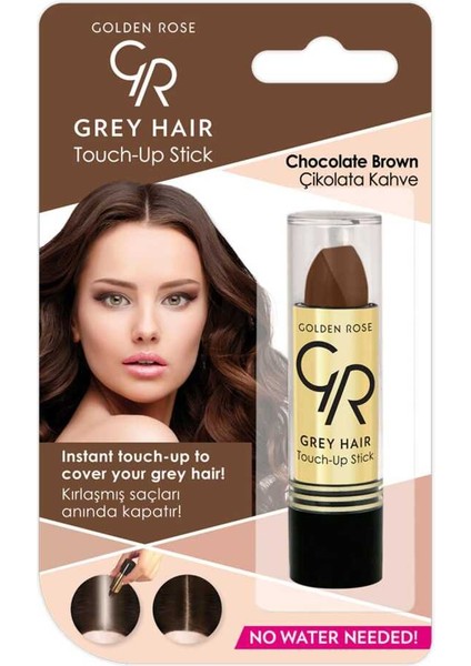 Grey Hair Touch-Up Stick No:08 Chocolate - Saç Beyazlarını Kapatan Stick - 8691190120450