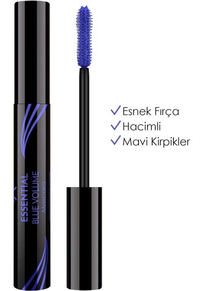 Golden Rose Essential Blue Volume Mascara - Mavi Maskara - 8691190070625