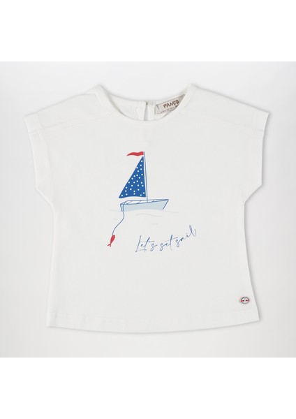 Kız Bebek Baskı Detaylı T-Shirt
