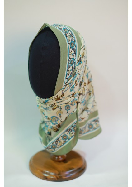 Ekru Haki Medine Ipek Eşarp Şal fiyatları