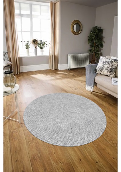 Dijital Kaymaz Yıkanabilir Jüt-Hasır Desen Yuvarlak Yolluk Mutfak Salon Halısı, N-Y-Jüt-07-Gri, fiyatları