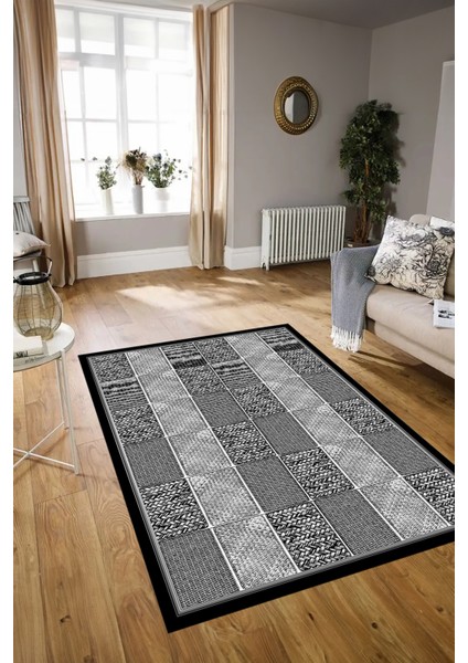 Dijital Baskılı Kaymaz Yıkanabilir Jüt-Hasır Desen Yolluk Mutfak Salon Halısı, N-Jüt-02-Gri, fiyatları