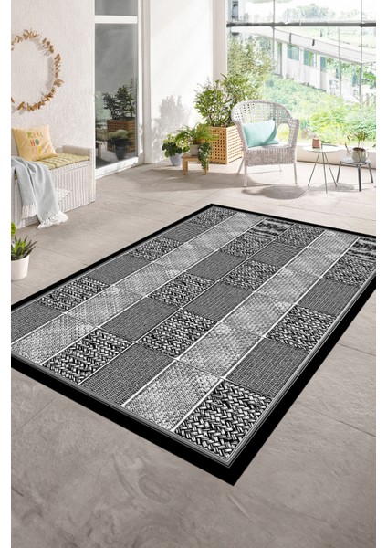 Dijital Baskılı Kaymaz Yıkanabilir Jüt-Hasır Desen Yolluk Mutfak Salon Halısı, N-Jüt-02-Gri, indirimleri