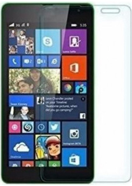 Nokia Lumia 535 Uyumlu Ekran Koruyucu Kırılmaz Cam Darbelere Dayanıklı, Tamperli 4K Kalite, Çizilmez ve Parmak Izi Yapmayan Special Kırılmaz Cam