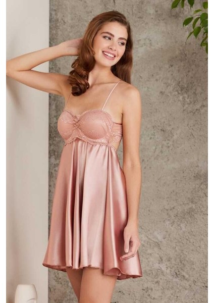 Saten Brandy Dörtlü Gelin Çeyiz Seti 7085 indirimleri