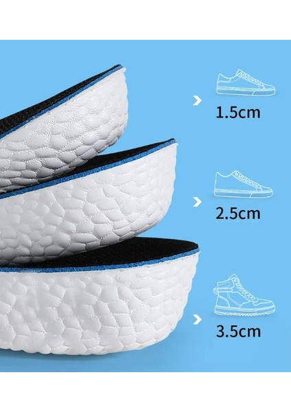 Yükseklik ve Rahatlık: 3,5 cm Erkek Topuk Yükseltici MC-281E | Şık ve Pratik Ayakkabı Aksesuarı