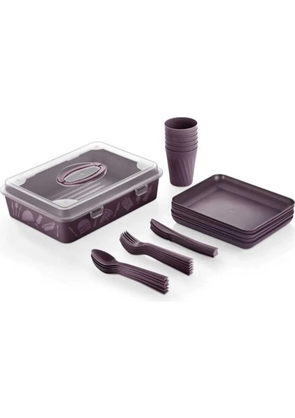 32 Parça Piknik Seti 6 Kişilik Piknik Seti Mangal Seti fiyatları