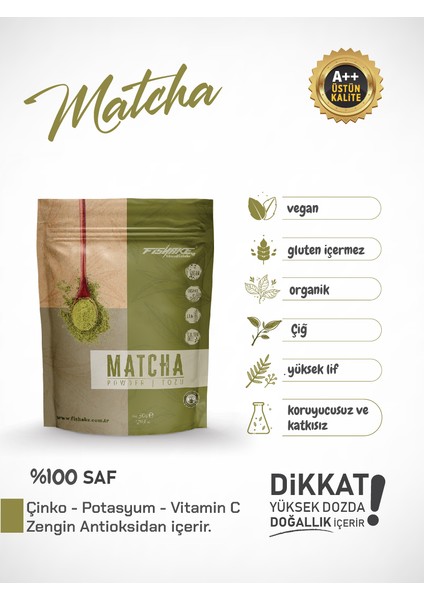 Organik Matcha Tozu / Powder Premıum Kalite