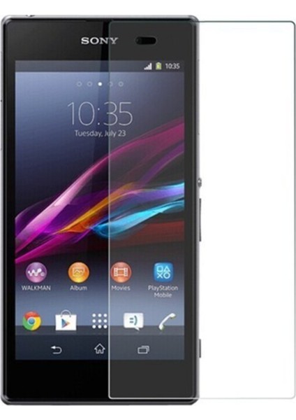 Sony Xperia Z1 Uyumlu Ekran Koruyucu Kırılmaz Cam Darbelere Dayanıklı, Tamperli 4K Kalite, Çizilmez ve Parmak Izi Yapmayan Special Kırılmaz Cam