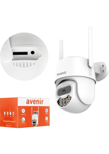 AV-S305 Smart Güvenlik Kamerası 2mp Wi-Fi Ptz Harekete Duyarlı fiyatları