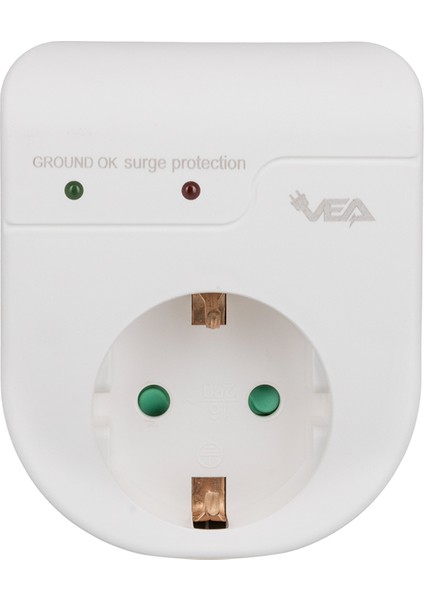 Shopzum VE-22416 16 Amper - 3500 Watt LED Göstergeli Tekli Akım Korumalı Priz