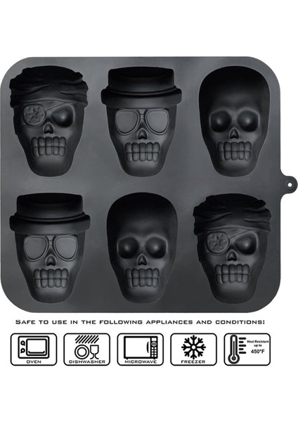 Kafatası Kek Tava Silikon Kafatası Cakelet Kalıp Kafatası Korsan Kek Kalay Fırın Tepsisi (Yurt Dışından) fırsatları